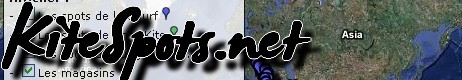 Plus de 600 spots de vol de cerf-volant/kite/...